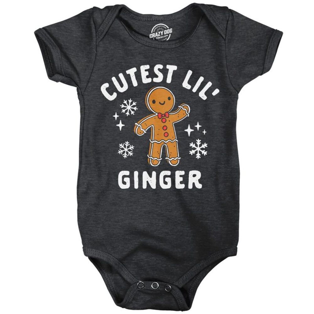 Cutest Lil Ginger Baby Bodysuit Christmas Jumper For Infants